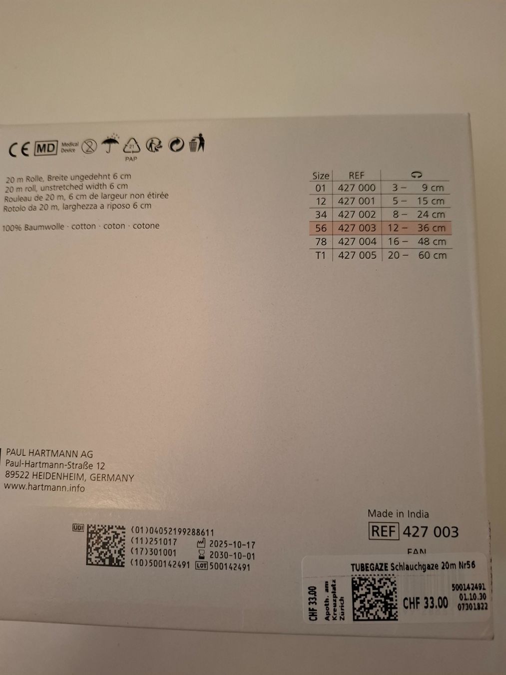 Tuyaux & tubes: Verband – Neuf (Voir description) à Zürich par honolulu4711 1