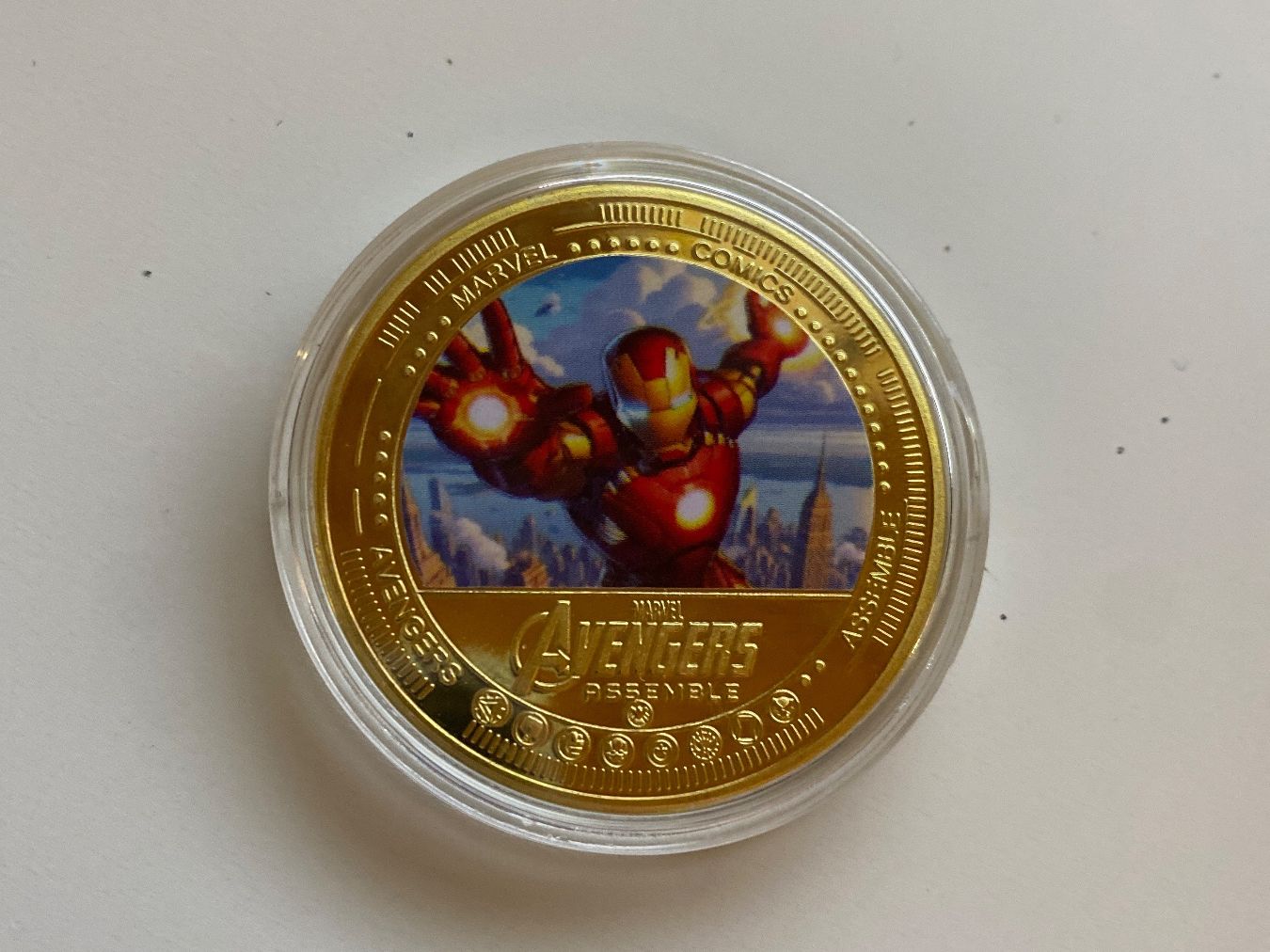 Tutti le monete: Pièce de collection Iron Man Avengers Marvel comics – Nuovo e nell'imballaggio originale da Le Brassus venduto da cinema13