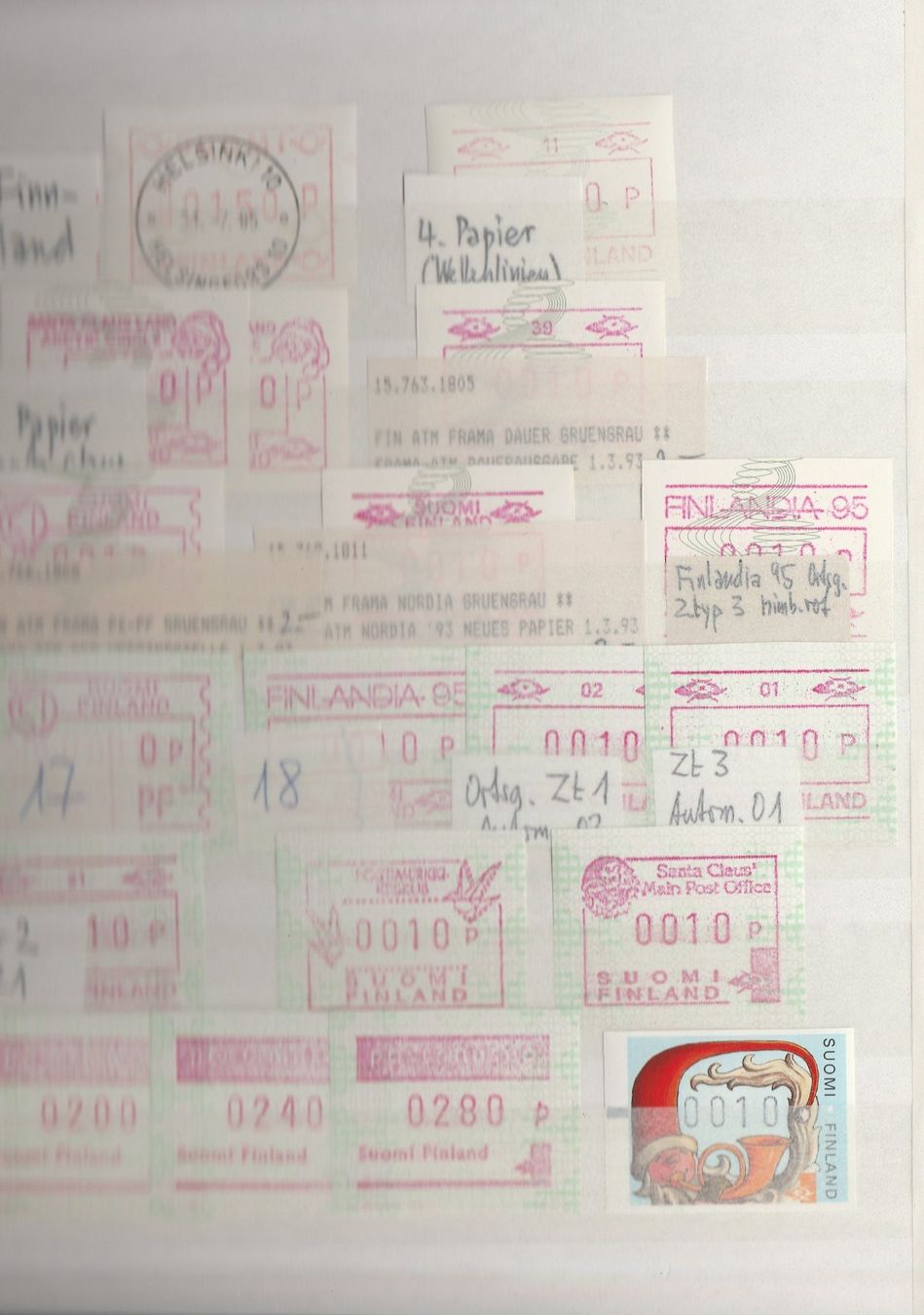 Alle Briefmarken: Automatenmarken von verschiedenen Ländern – Gebraucht aus Oberglatt ZH von Wiedmi6 1