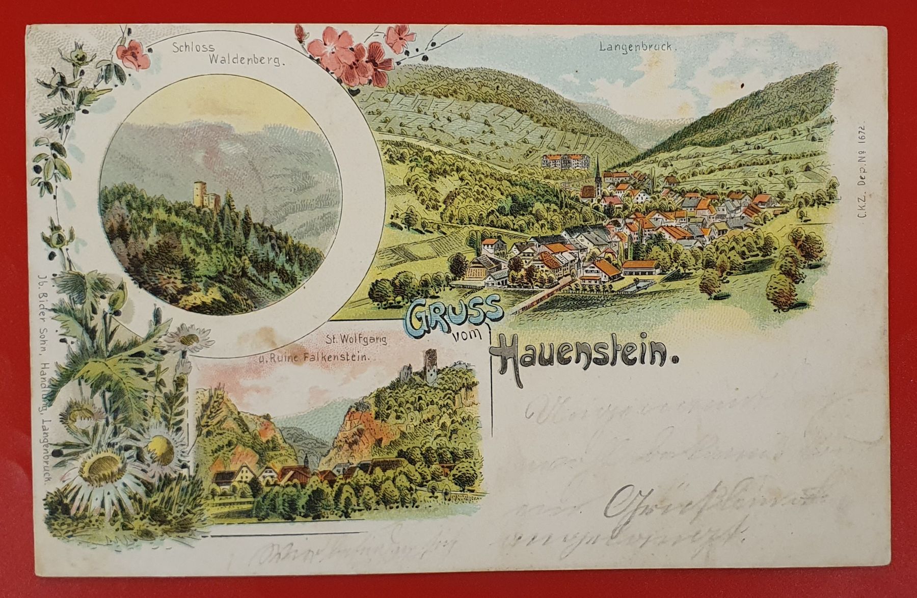 Cartoline postali: Gruss aus Hauenstein 1899 – Usato da Kreuzlingen venduto da Rschweiz1