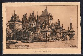Oberhofen, Panorama mit Türmen vom Wass