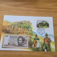 Banknoten Brief - Lettre avec billet de banque Osterreich