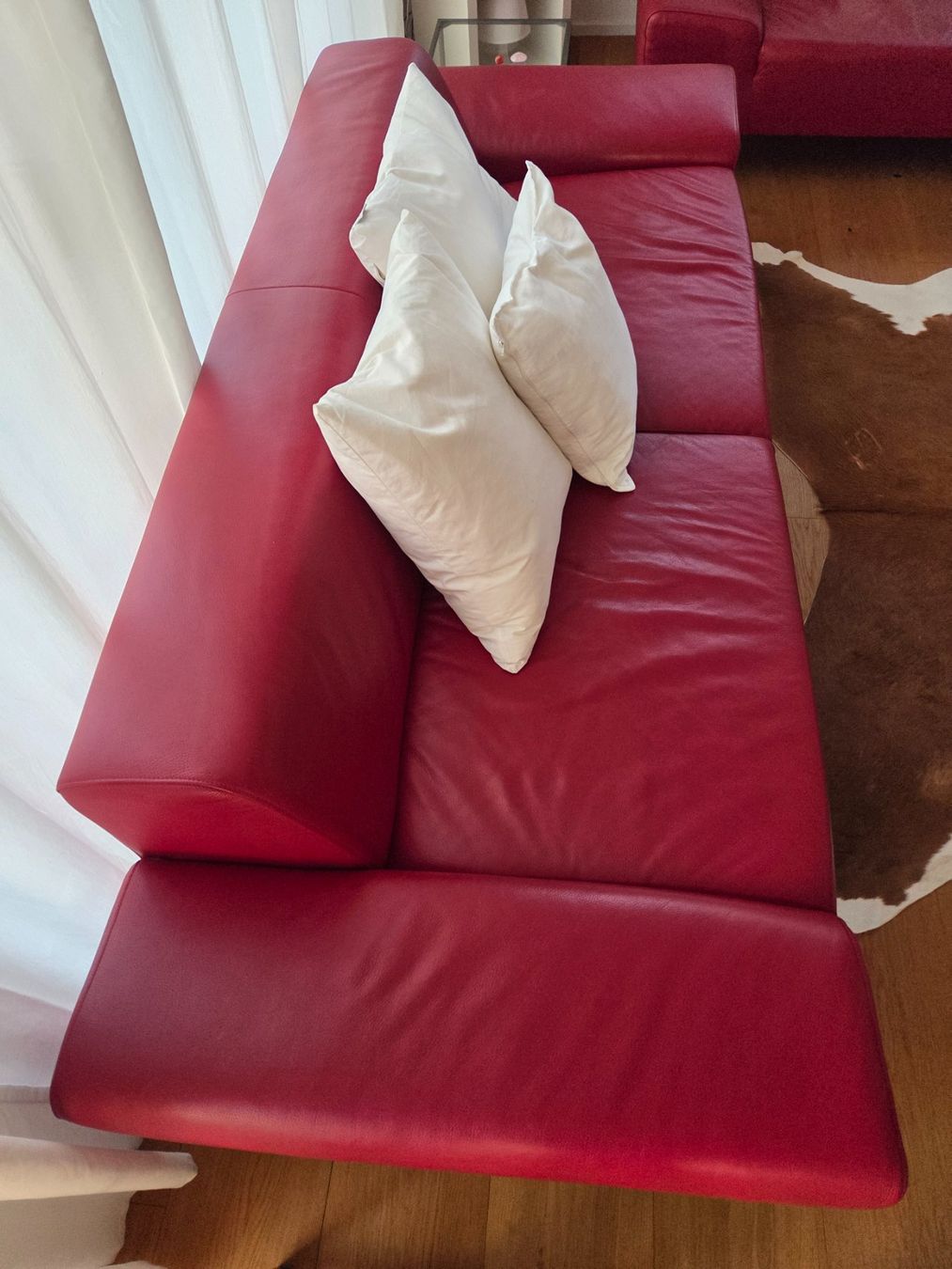 Sofas: Ledersofa neuwertig – Gebraucht aus Speicher von bri_2tnn