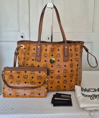 MCM Shopper, wendbar, inkl. Clutch