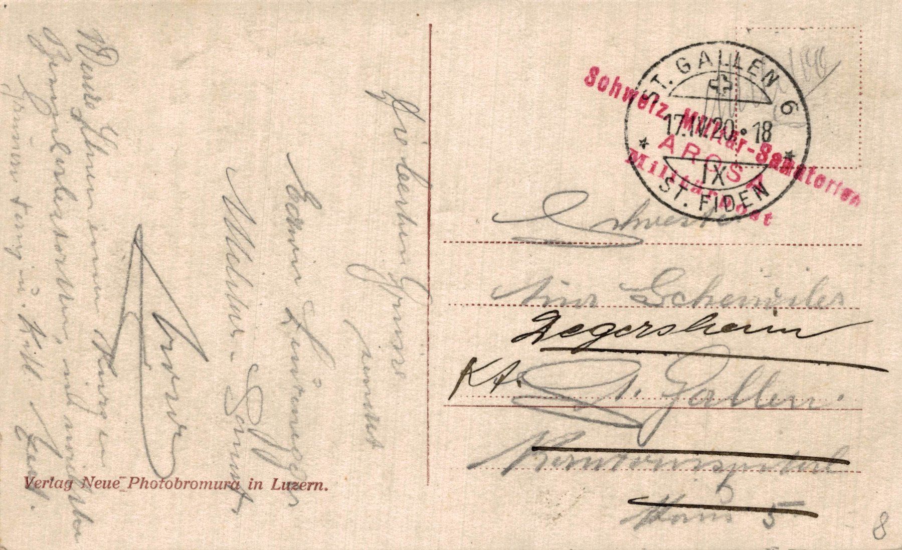 Cartoline postali: Arosa. – Usato da Bronschhofen venduto da Astore 1