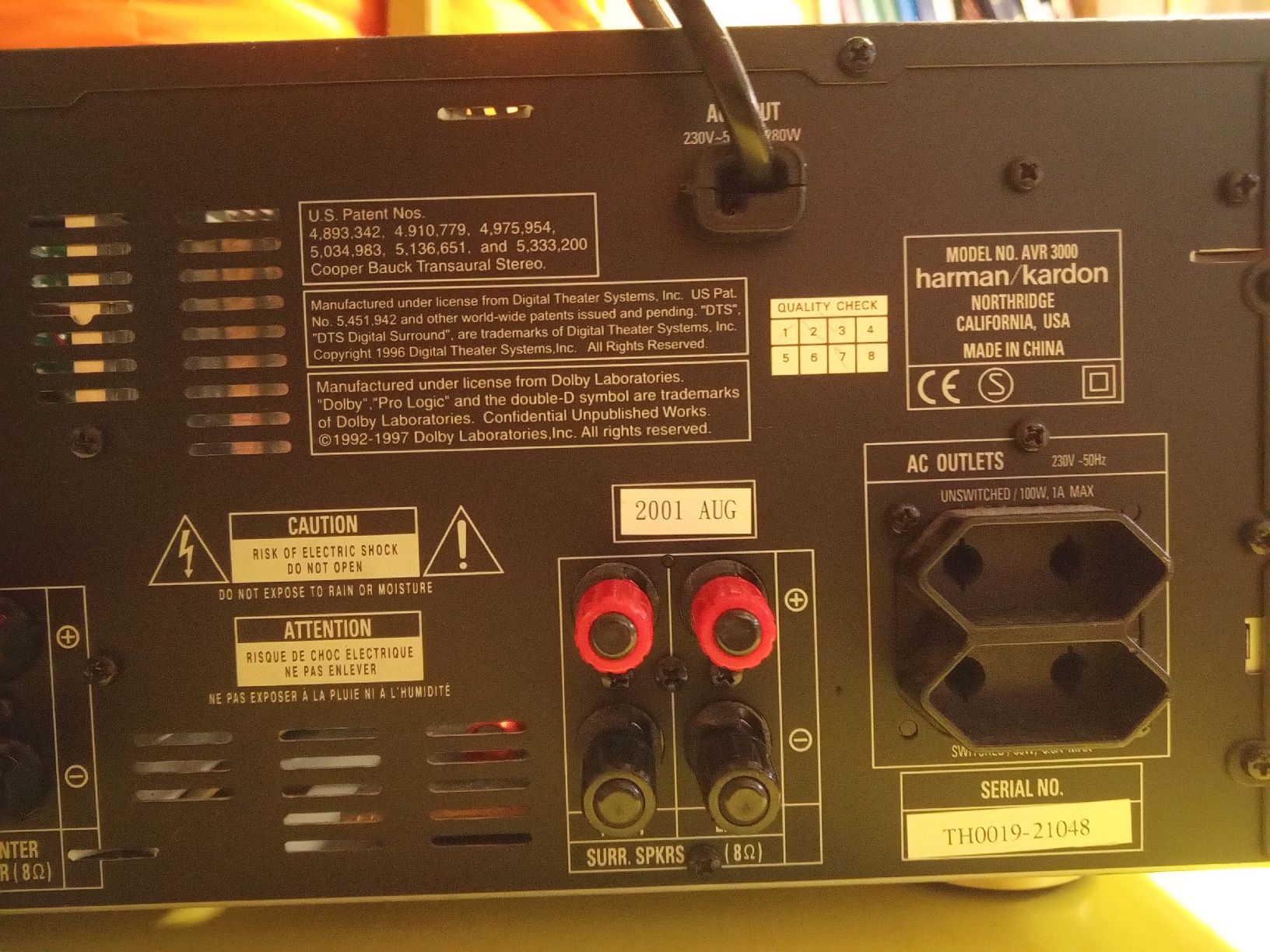 Harman-Kardon Ricevitori: Receiver Harman Kardon AVR 3000 – Usato da Kirchdorf BE venduto da 45000stichworte 3
