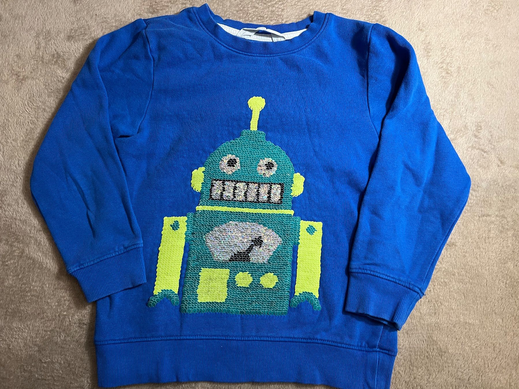 H&M Maglioni & Felpe: Cooler H&M Pullover mit Roboter-Applikation, Gr. 110/116 – Usato da Bottenwil venduto da topshop