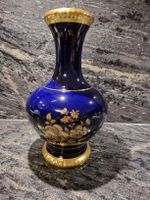 Edle Bareuther Waldsassen Vase, Kobaltblau, Golddekor! Top!