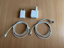 Netzteil und Ladekabel Apple iPhone Zubehör 2x Kabel 2x N...