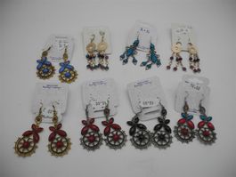 8 Paar Modeschmuck Ohrringe , Nr. 63b