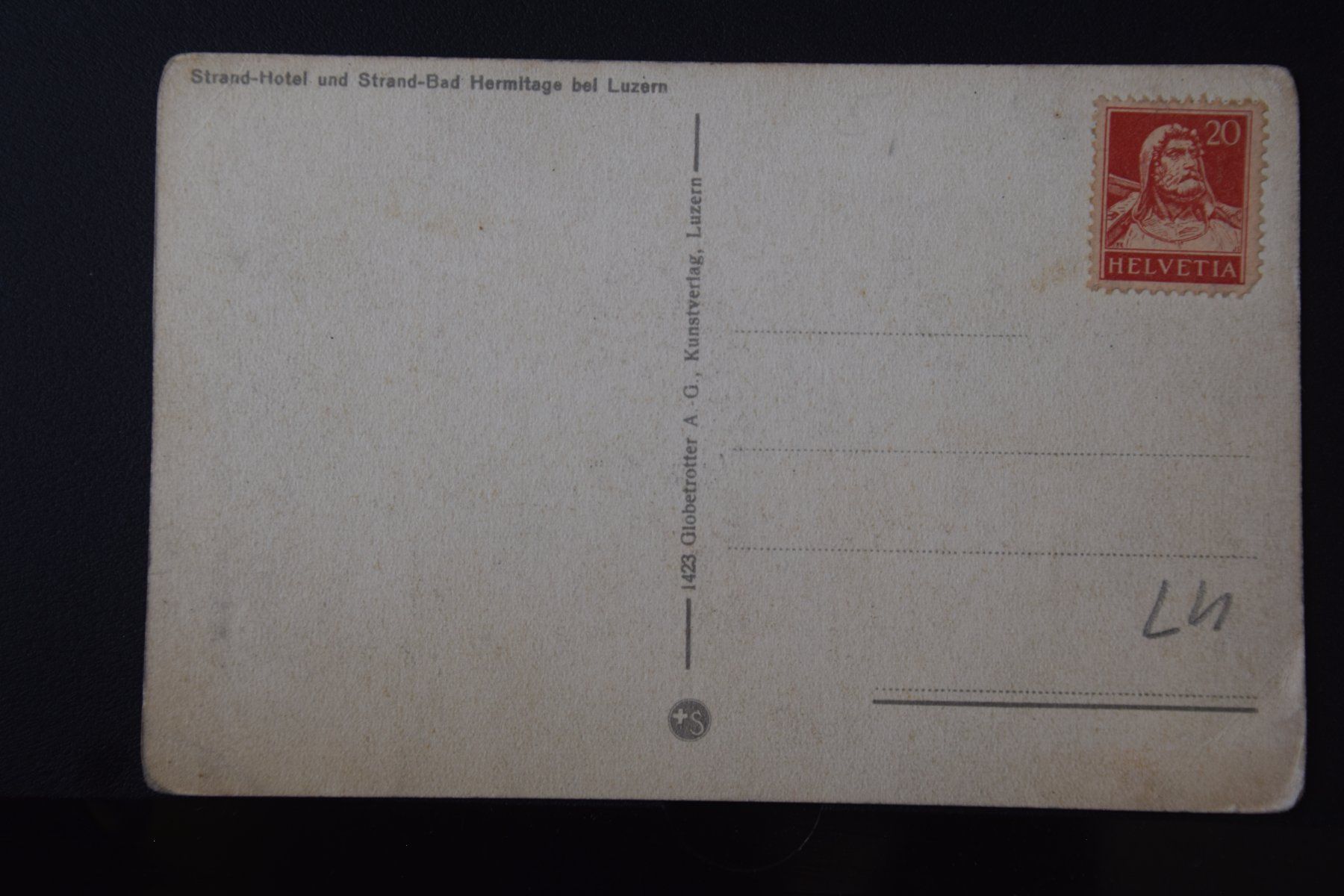 Cartoline postali: AK Luzern, Hotel Hermitage – Usato da Luzern venduto da CH2018 1