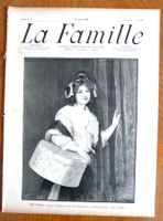 journal  La Famille, Paris - 11.06.1905 vintage Bastelpapier