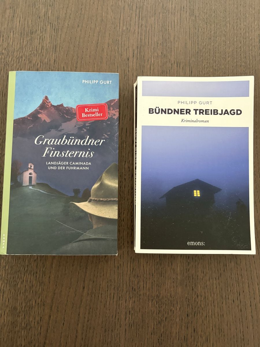Libri: Philipp Gurt: Graubündner Finsternis & Bündner Treibjagd – Usato da Vordemwald venduto da Stee1990