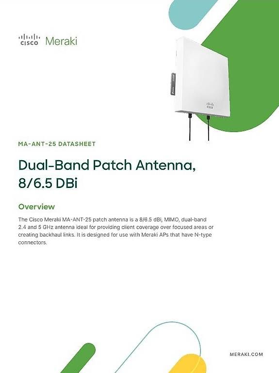 WiFi: Meraki MA-ANT-25 – Usato da Hünenberg See venduto da Alfa64 2