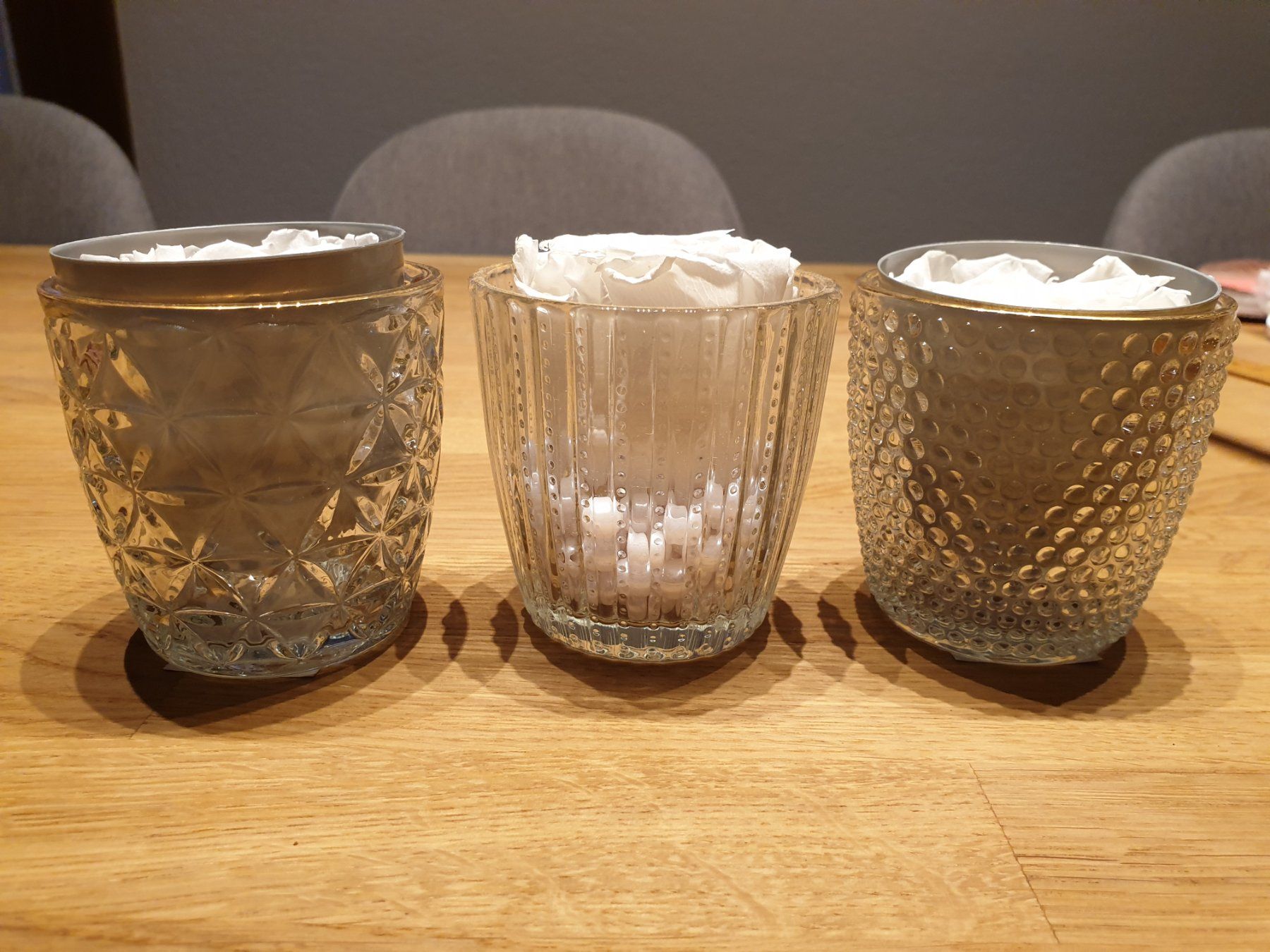 Bicchieri: Glas set mit stabilisierten Rosen – Nuovo e nell'imballaggio originale da Kulmerau venduto da Doene7