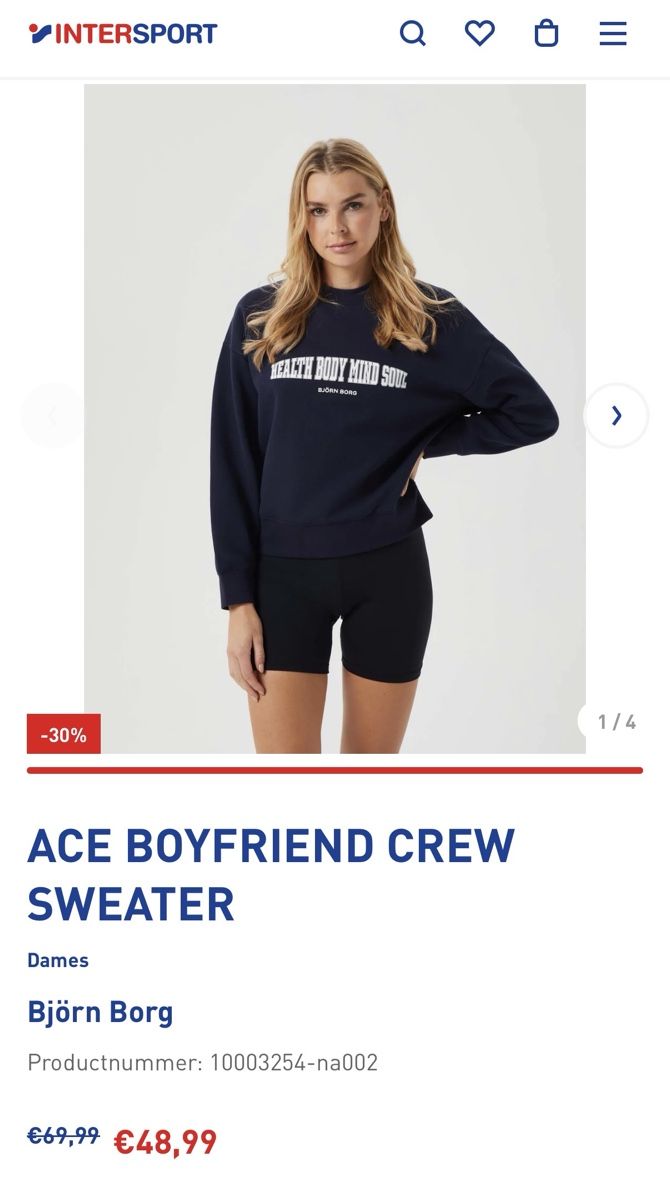 Maglioni & Felpe: Björn Borg Damen Pullover, Grösse M – Usato da Perlen venduto da b.b10 3