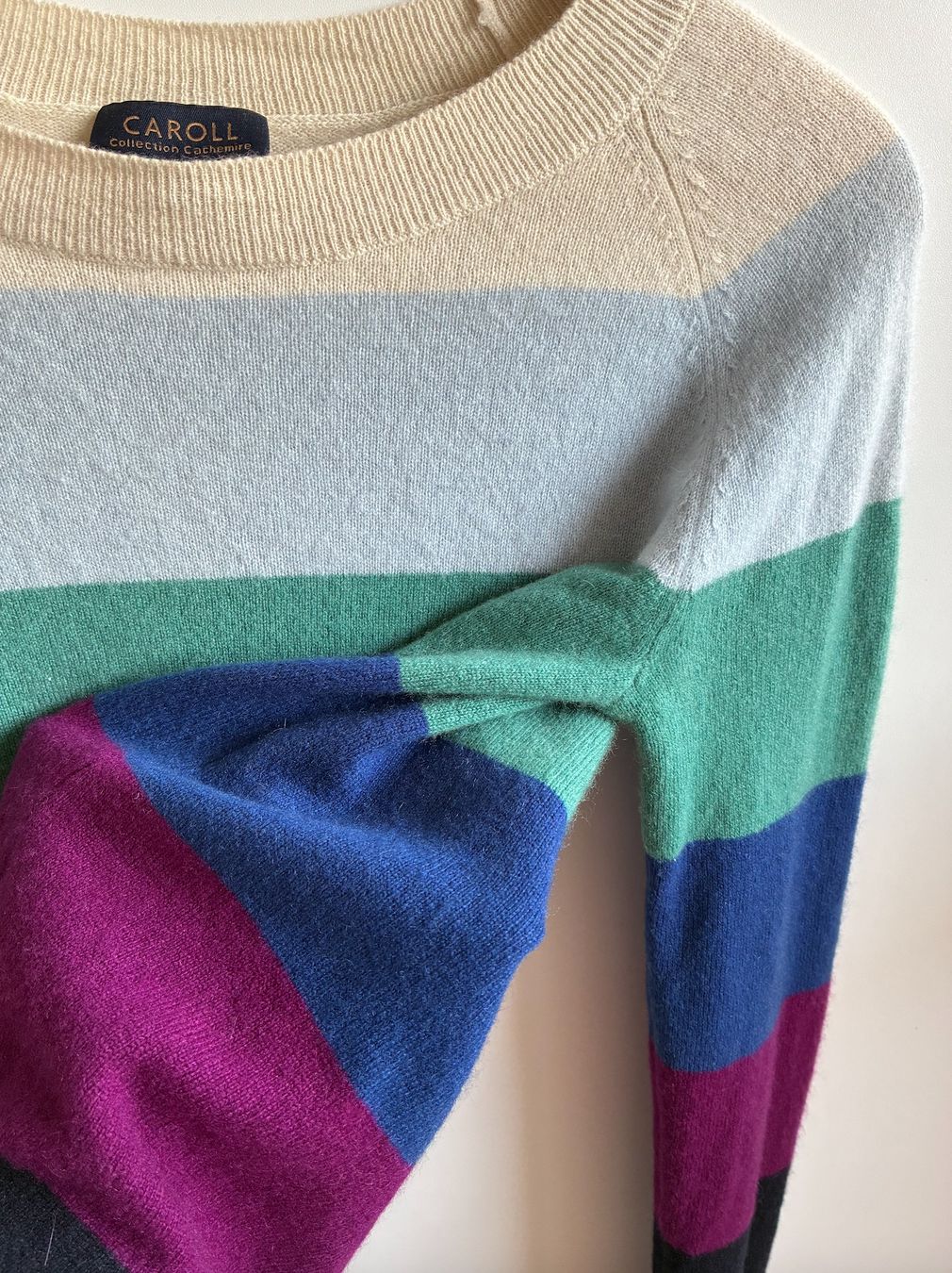 Caroll Maglioni & Felpe: CAROLL 100% KASCHMIR-PULLOVER XS, GESTREIFT – Nuovo (secondo la descrizione) da Honau venduto da olya_i 3