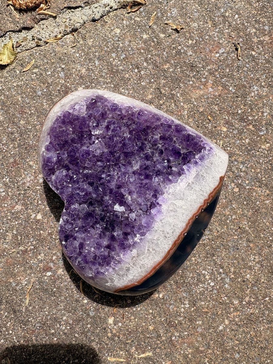 Minerali & Pietre curative: Amethyst in Herzform – Usato da Erlenbach ZH venduto da K0f2iY