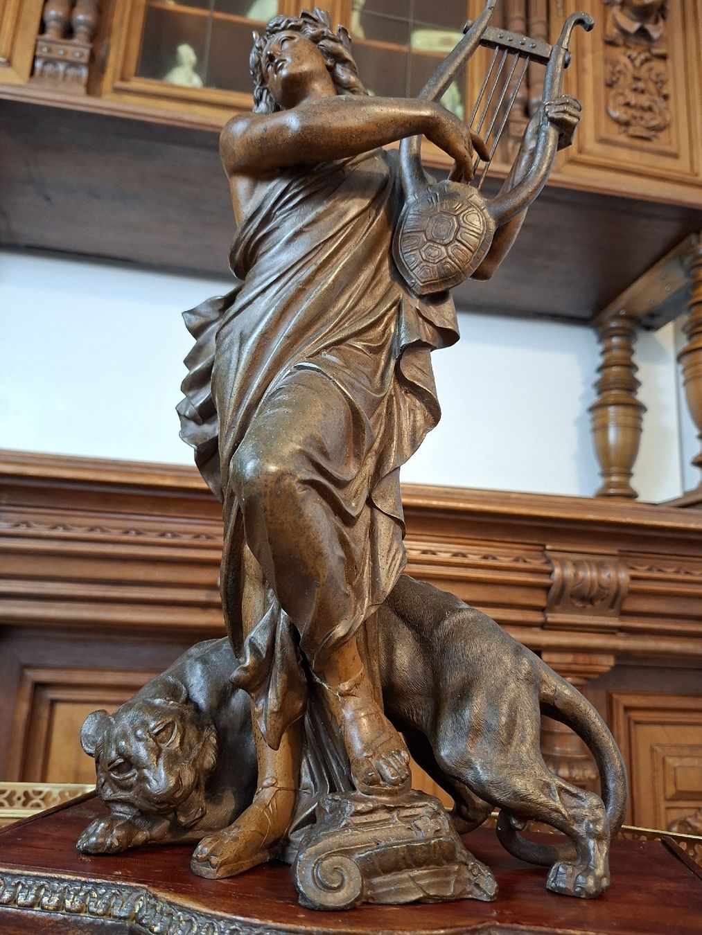 Sculture & Statue: Antike Bronze Skulptur Orpheus mit Lyra – Usato da Steffisburg venduto da ZeitReise_ 1