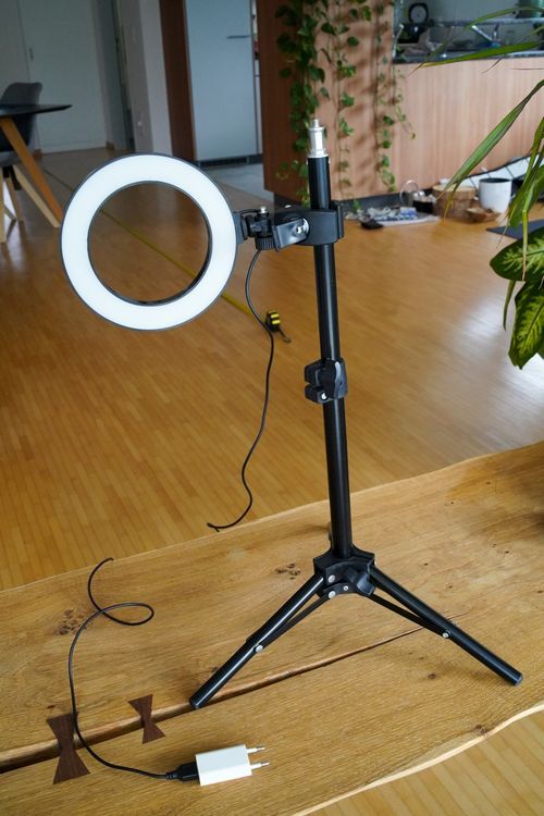 SEAFRONT 144 LED Ringlicht Voor Microscoop - Verstelbaar 18000 LUX, EU Plug Wit