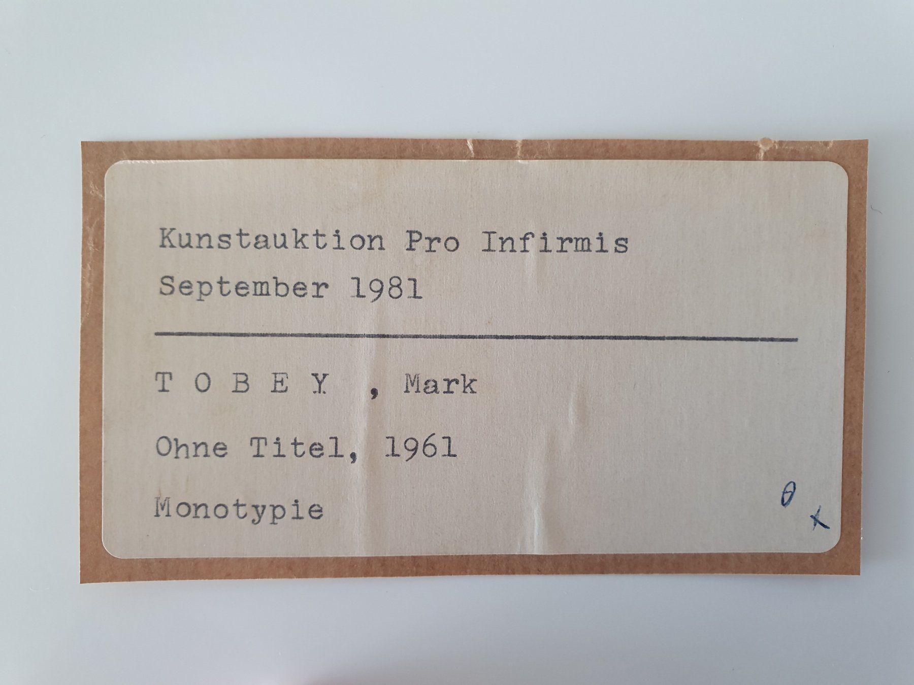 Dipinti: Mark Tobey 1890-1976, Original Tempera – Usato da Häutligen venduto da Rubin9368 5