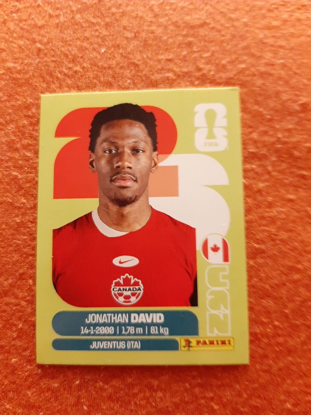 Panini Carte collezionabili: Panini WM 2026 Jonathan David CAN 20 Swiss Edition Mint – Nuovo (secondo la descrizione) da Ittigen venduto da Footygol
