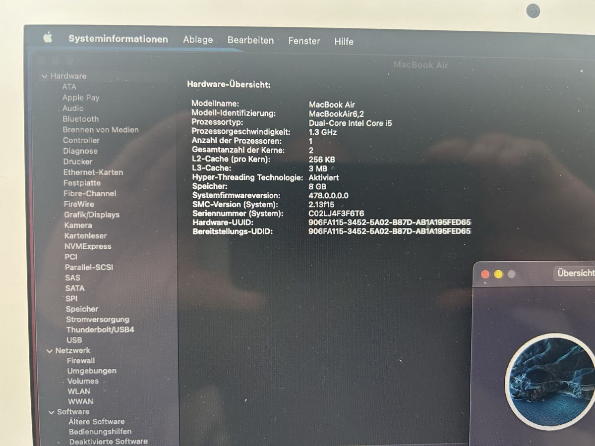 Apple Notebook: Apple MacBook Air 8/500 i5 – Usato da Ernetschwil venduto da Imscha8856 5