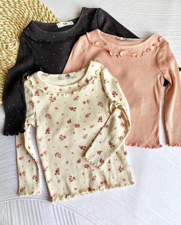 C&A BABY GIRL 🌷✨ lots de 3 pulls manches longues 92/98 (86)