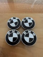 4 BMW Nabendeckel Radnabenkappen schwarz weiss neu
