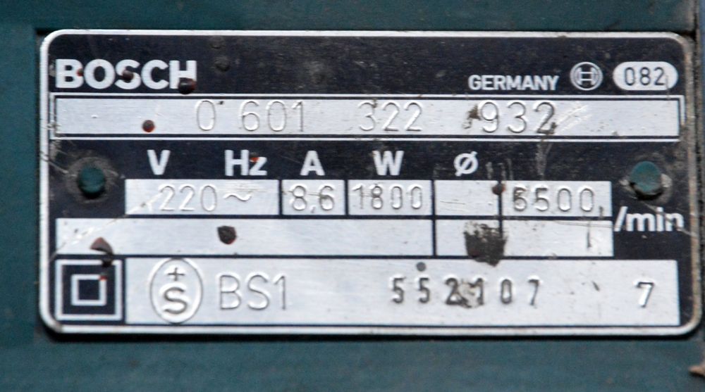 Bosch 0 601 322 932 Winkelschleifer / meuleuse d'angle (Gebraucht) in ...