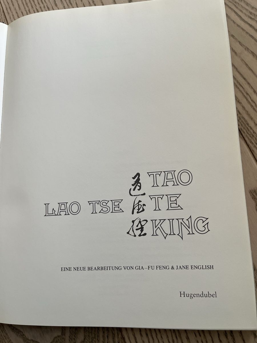 Bücher: Lao Tse - Tao Te King – Gebraucht aus Romanshorn von Apfelschuss 1