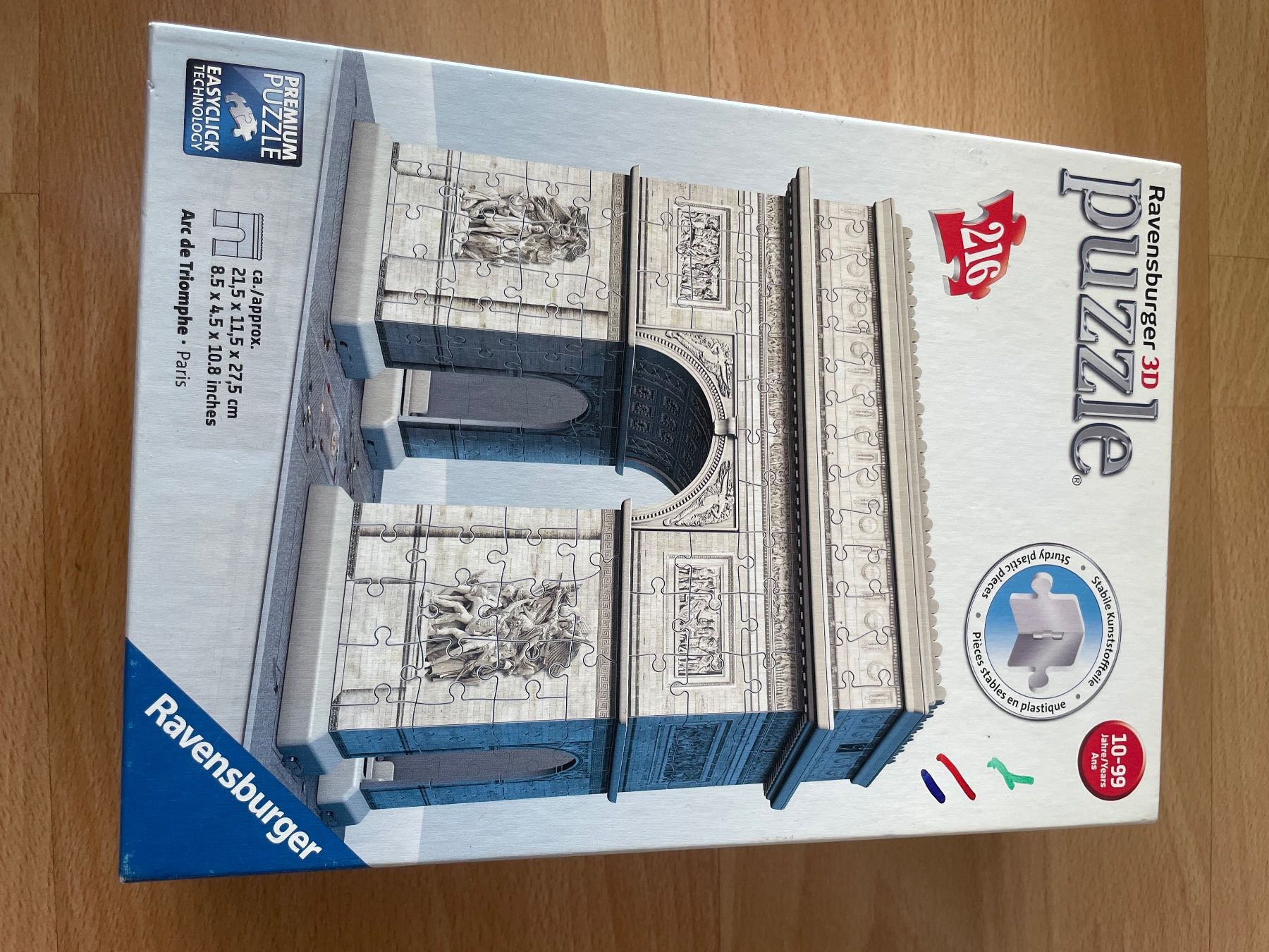 Ravensburger Puzzle: 3D Puzzle Arc de Triomphe Paris – Usato da Uznach venduto da nat_z9bb 3