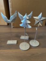 4 schöne Steller Weihnachtsmotive, silber