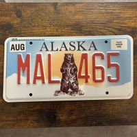 🇺🇸 U.S. Autoschild, Alaska MAL 465 - ORIGINAL 