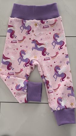 Fleece Pumphose Gr. 86/92 Einhorn-Liebe Neu