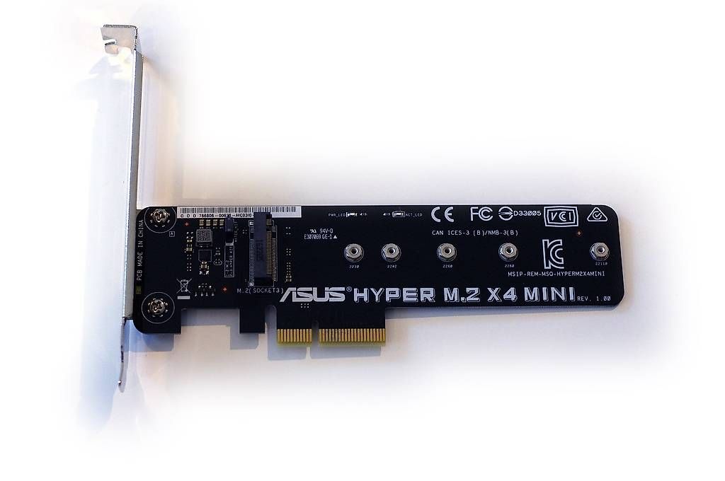 Lecteurs & Adaptateurs: Carte PCI-E Asus Hyper M.2 X4 Mini – Neuf avec emballage d'origine à Genève par Philgood