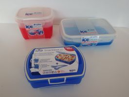 3 neue Lunchboxen 2 mit Kühlmöglichkeit