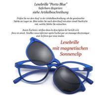 Lesebrille Porto Blue Sonnenbrille +2.0 +2.5 +3.0 +3.5