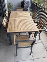Gartentisch mit 6 Stühlen  gepflegt  CHF 400