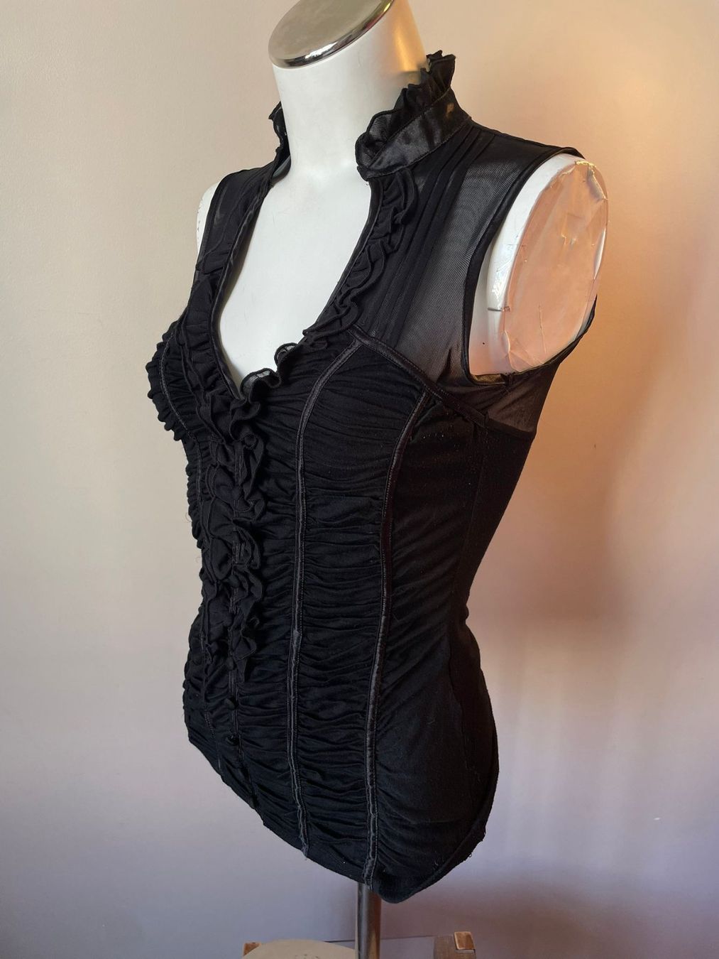 Top: Top gothique - corset style - Taille M – Usato da Troinex venduto da Irisglo 1