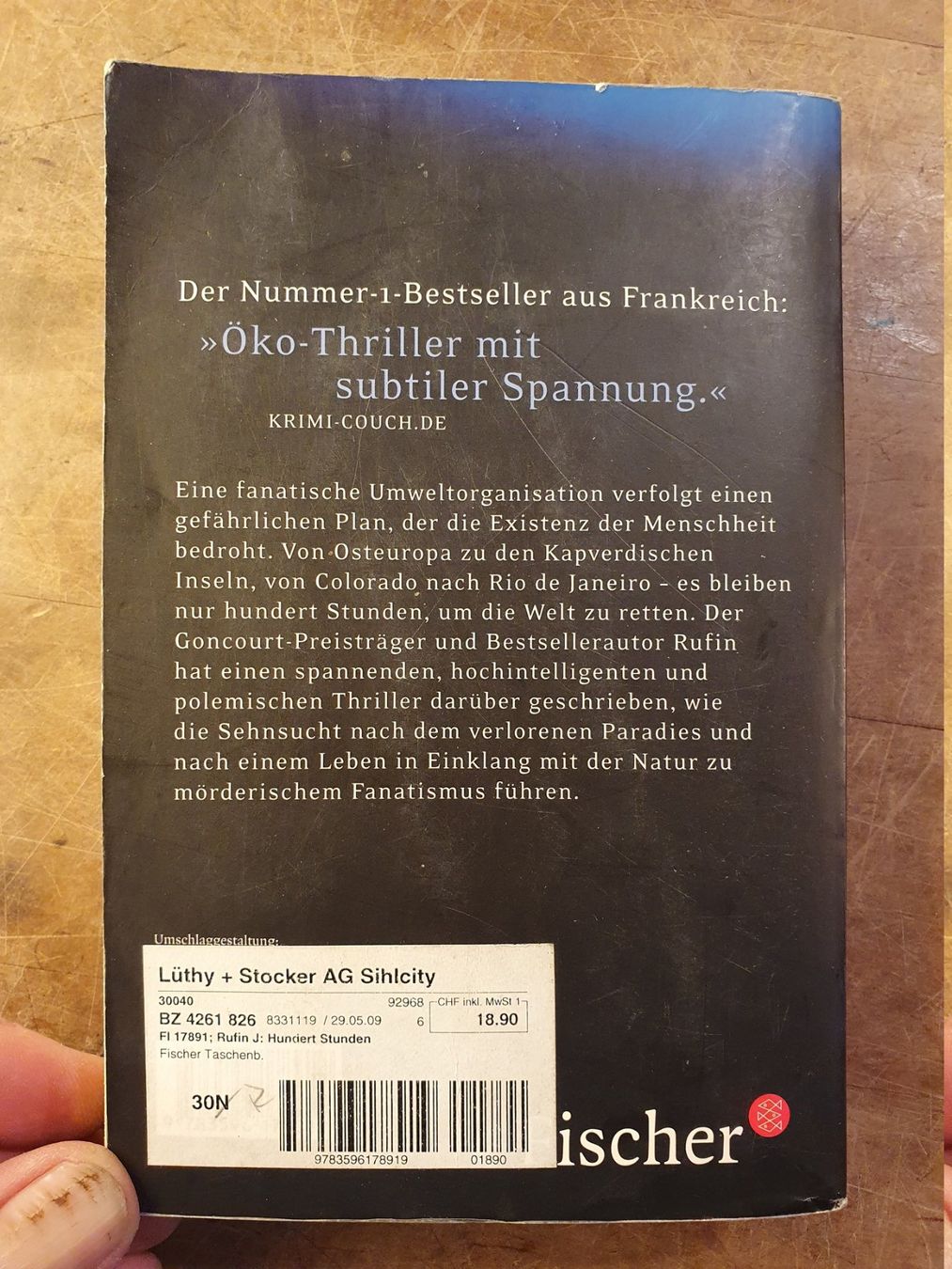 Bücher: 100 Stunden - Jean-Christophe Rufin – Gebraucht aus Zürich von loosebone 6