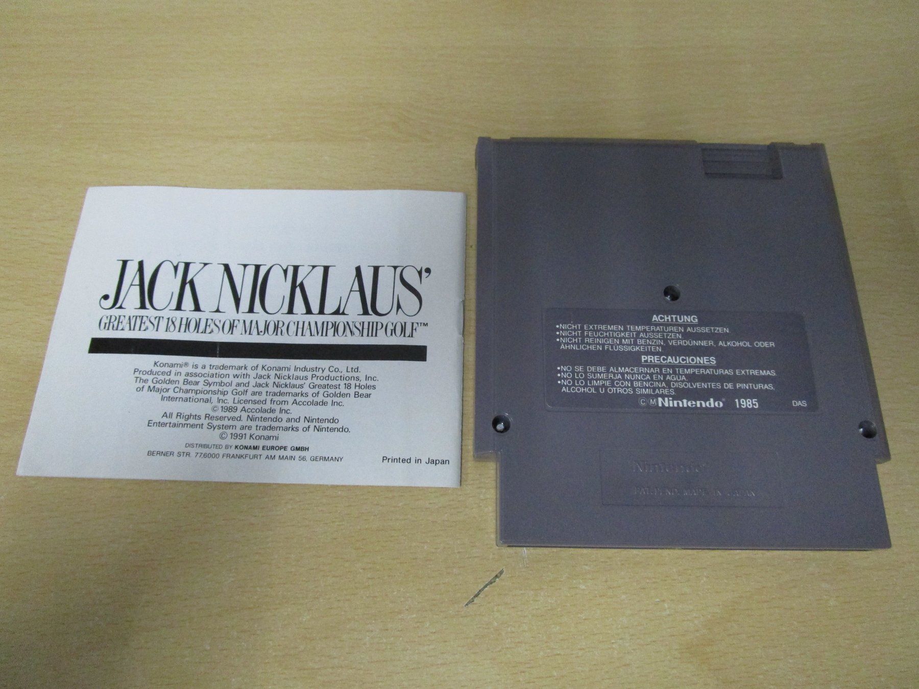 Nintendo Giochi: Jack Nicklaus Golf - Nintendo Entertainment System NES – Usato da Goldau venduto da agestuffer 2