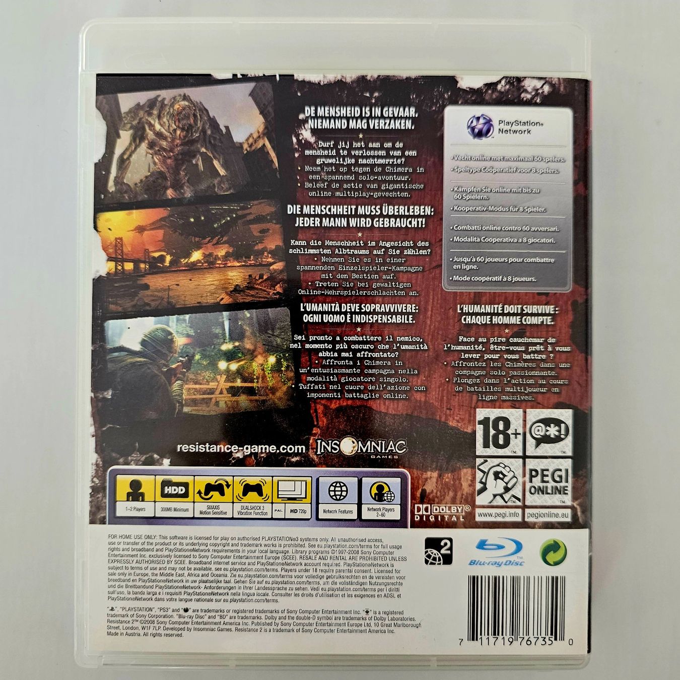 Sony Giochi: Resistance 2 (PS3) – Usato da Holziken venduto da Miglioregamesnmore 1
