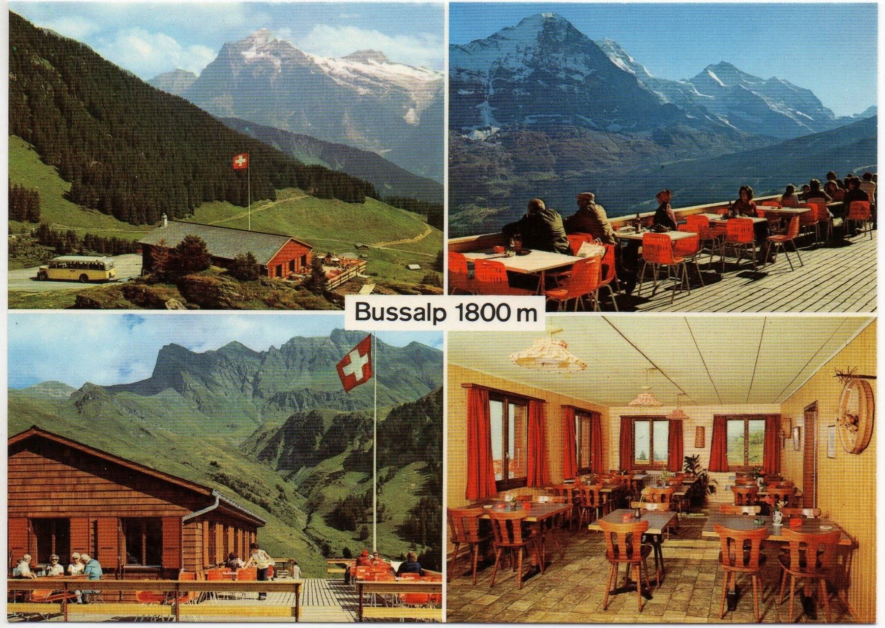 Cartoline postali: GRINDELWALD Bussalp mit Postauto – Usato da Jona venduto da philajona