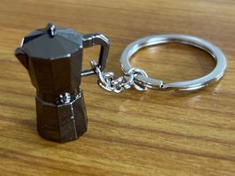 Schlüsselanhänger Kaffee Bialetti Cafe Barista Glücksbringer