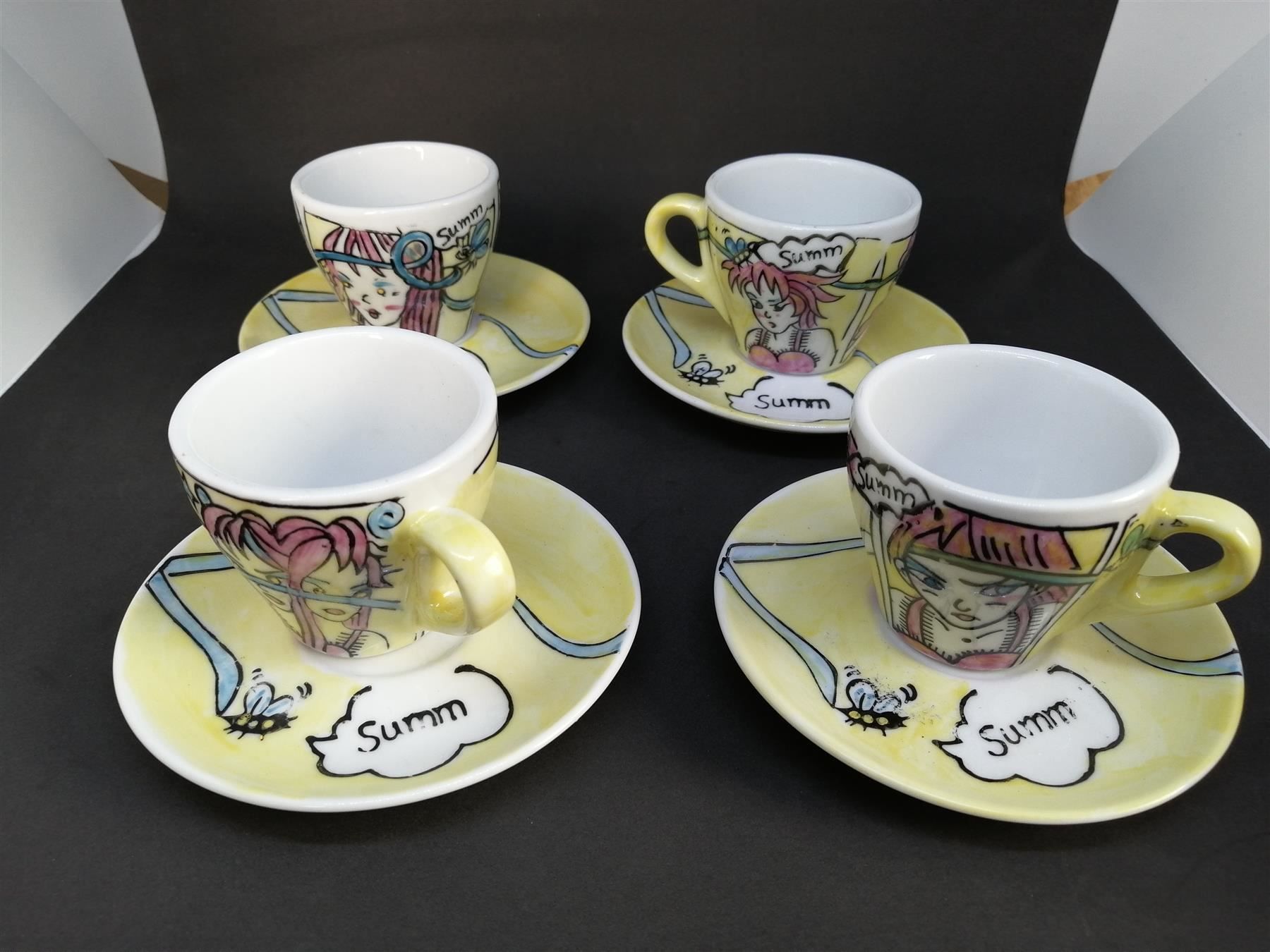 Tazze: Espressotassen mit Unterteller 4er Set – Nuovo e nell'imballaggio originale da Langnau am Albis venduto da Chinareto 1