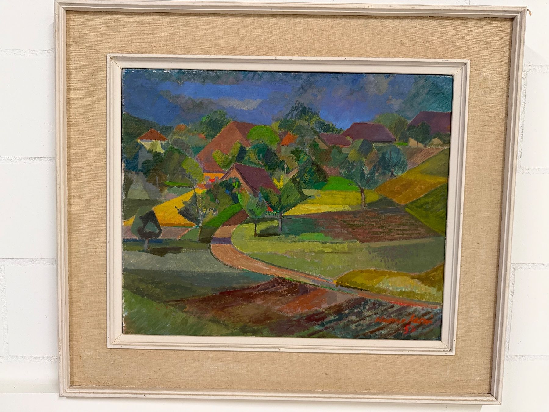 Dipinti: WERNER AERNI (1907–1992) ÖlGemälde – Usato da Basel venduto da PAUL_ART 9
