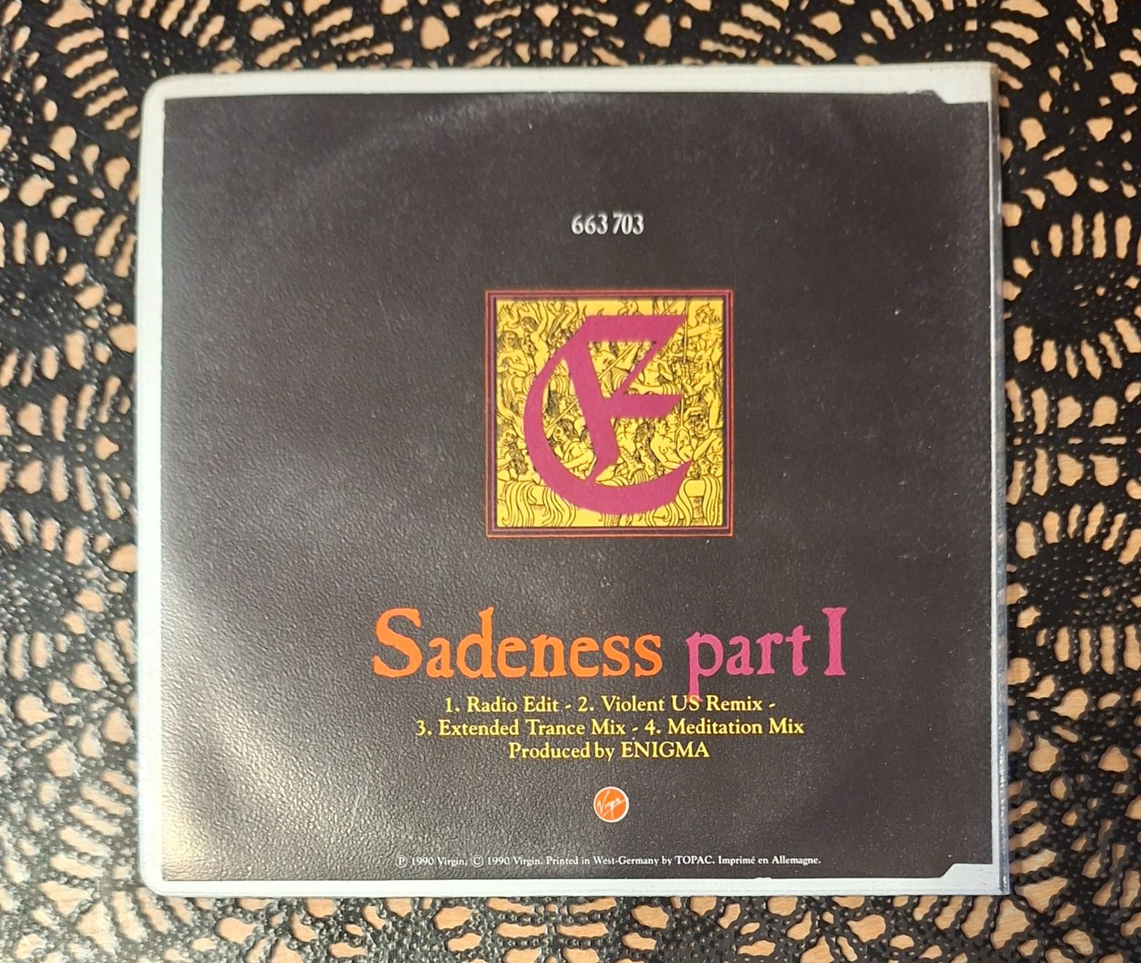 CD: Enigma - Sadeness Part 1, DE Ambient Pop 1990 – Usato da Schönenberg TG venduto da Gregolino76 1