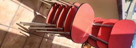 Formica Cafe Chairs, Czechoslovakia, 1960s, Set of 2