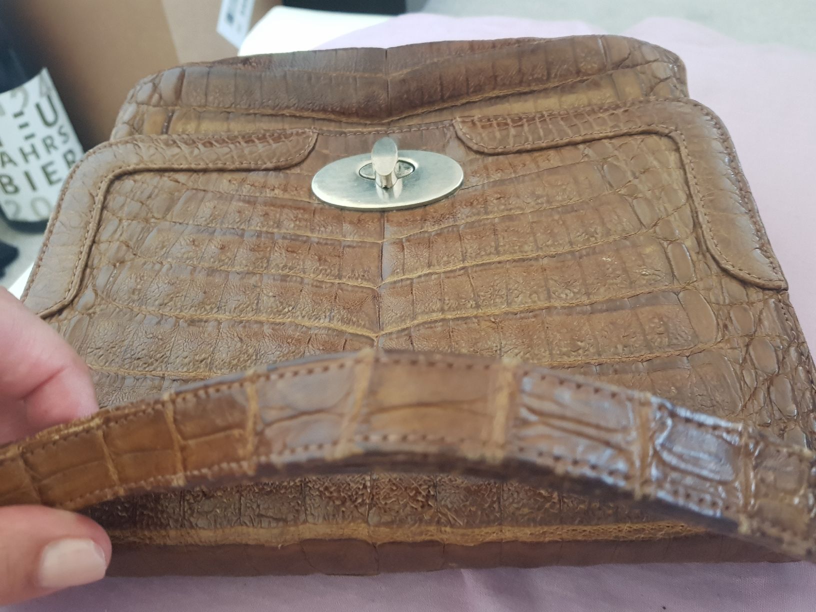 Borse da donna: Vintage Damentasche aus echtem Krokodilenleder – Usato da Rupperswil venduto da Annet.Dann888 5